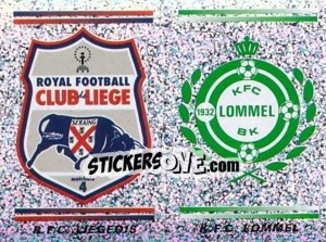 Sticker R.F.C. Liegeois - K.F.C. Lommel  (Embleem / Armoiries) - Football Belgium 2000-2001 n. 380 - Panini