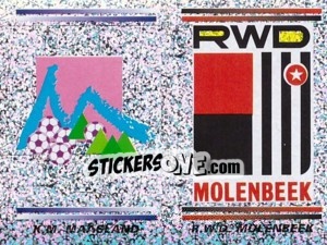 Sticker K.M. Maasland - R.W.D. Molenbeek  (Embleem / Armoiries) - Football Belgium 2000-2001 - Panini