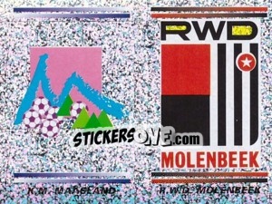 Sticker K.M. Maasland - R.W.D. Molenbeek  (Embleem / Armoiries) - Football Belgium 2000-2001 n. 383 - Panini
