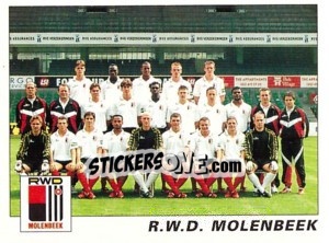 Sticker R.W.D. Molenbeek (Elftal-Equipe) - Football Belgium 2000-2001 n. 384 - Panini