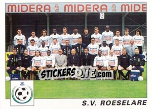 Sticker S.V. Roeselare (Elftal-Equipe) - Football Belgium 2000-2001 - Panini