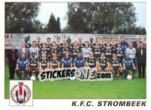Sticker K.F.C. Strombeek (Elftal-Equipe) - Football Belgium 2000-2001 n. 390 - Panini