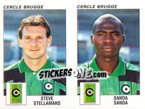 Figurina Steve Stellamans / Sanda Sanda - Football Belgium 2000-2001 - Panini