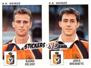 Sticker Bjorn Deloof / Joris Brewaeys - Football Belgium 2000-2001 - Panini