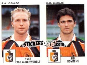 Figurina Yves Van Alderwerelt / Tim Boydens - Football Belgium 2000-2001 - Panini