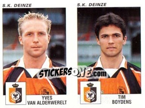 Sticker Yves Van Alderwerelt / Tim Boydens - Football Belgium 2000-2001 n. 402 - Panini