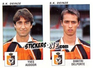 Sticker Yves Audoor / Dimitri Delporte - Football Belgium 2000-2001 - Panini