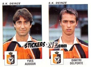 Sticker Yves Audoor / Dimitri Delporte - Football Belgium 2000-2001 n. 403 - Panini