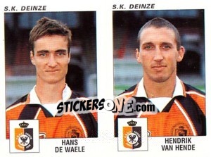 Sticker Hans De Waele / Hendrik Van Hende - Football Belgium 2000-2001 - Panini