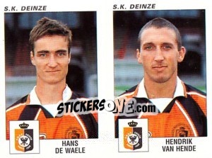 Sticker Hans De Waele / Hendrik Van Hende - Football Belgium 2000-2001 n. 404 - Panini