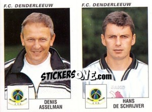 Sticker Denis Asselman / Hans De Schrijver - Football Belgium 2000-2001 n. 406 - Panini