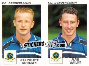 Sticker Jean-Philippe Schrijnen / Alain Van Lint - Football Belgium 2000-2001 n. 407 - Panini