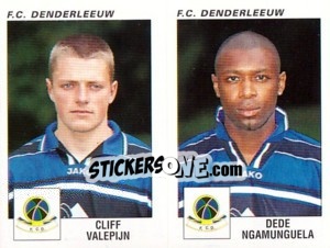 Sticker Cliff Valepijn / Dede Ngamunguela - Football Belgium 2000-2001 n. 408 - Panini