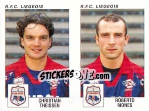 Cromo Christian Theissen / Roberto Mones - Football Belgium 2000-2001 - Panini