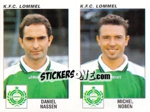 Sticker Daniel Nassen / Michel Noben - Football Belgium 2000-2001 - Panini
