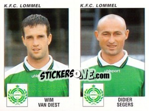 Sticker Wim Van Diest / Didier Segers - Football Belgium 2000-2001 - Panini