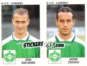 Sticker Dirk Daelmans / Karim Zouaoui - Football Belgium 2000-2001 - Panini