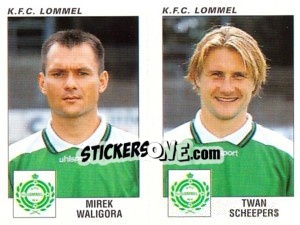 Sticker Mirek Waligora / Twan Scheepers - Football Belgium 2000-2001 n. 453 - Panini