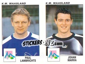 Figurina Paul Lambrichts / Johan Marra - Football Belgium 2000-2001 n. 454 - Panini