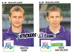 Sticker Martin Kubr / Koen Van Helden - Football Belgium 2000-2001 - Panini