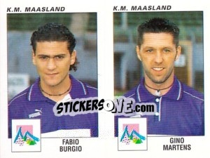 Sticker Fabio Burgio / Gino Martens - Football Belgium 2000-2001 n. 456 - Panini