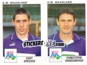 Sticker Kurt Dreesen / Christophe Vandenbergh - Football Belgium 2000-2001 - Panini