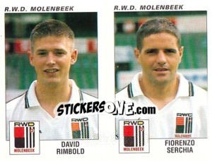 Sticker David Rimbold / Fiorenzo Serchia - Football Belgium 2000-2001 - Panini