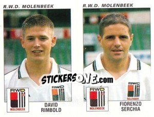 Sticker David Rimbold / Fiorenzo Serchia - Football Belgium 2000-2001 n. 464 - Panini