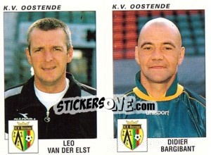 Sticker Leo Van Der Elst / Didier Bargibant - Football Belgium 2000-2001 n. 472 - Panini