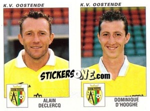 Cromo Alain Declercq / Dominique D'Hooghe - Football Belgium 2000-2001 - Panini