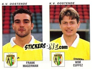 Cromo Frank Magerman / Wim Cuffez - Football Belgium 2000-2001 n. 475 - Panini