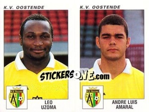 Figurina Leo Uzoma / Andre Luis Amaral - Football Belgium 2000-2001 - Panini