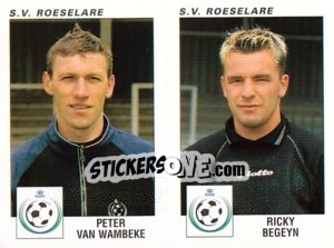 Cromo Peter Van Wambeke / Ricky Begeyn - Football Belgium 2000-2001 - Panini