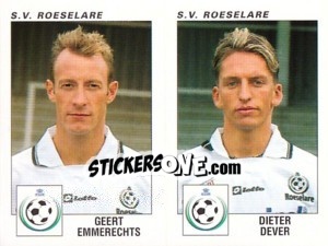 Figurina Geert Emmerechts / Dieter Dever - Football Belgium 2000-2001 n. 479 - Panini