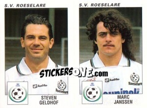 Cromo Steven Geldhof / Marc Janssen - Football Belgium 2000-2001 - Panini