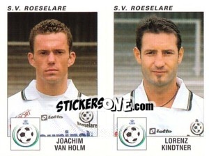 Cromo Joachim Van Holm / Lorenz Kindtner - Football Belgium 2000-2001 n. 482 - Panini