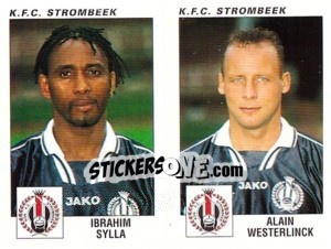 Figurina Ibrahim Sylla / Alain Westerlinck - Football Belgium 2000-2001 - Panini