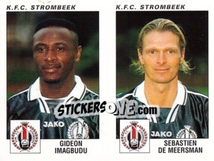Sticker Gideon Imagbudu / Sebastien De Meersman - Football Belgium 2000-2001 - Panini