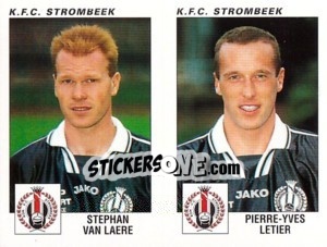 Sticker Stephan Van Laere / Pierre-Yves Letier - Football Belgium 2000-2001 n. 488 - Panini