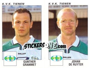 Sticker Gunther Grammet / Johan De Ruyter - Football Belgium 2000-2001 - Panini