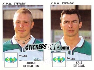 Sticker Johan Geeraerts / Kris De Glas - Football Belgium 2000-2001 n. 495 - Panini