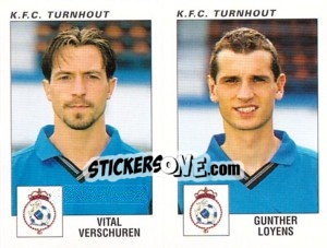 Sticker Vital Verschuren / Gunther Loyens - Football Belgium 2000-2001 - Panini