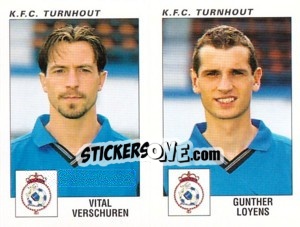 Figurina Vital Verschuren / Gunther Loyens - Football Belgium 2000-2001 n. 497 - Panini