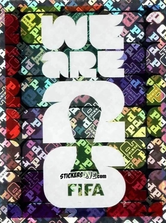 Sticker Official Slogan - Fifa World Cup 2026. Standard Edition n. FWC4 - Panini