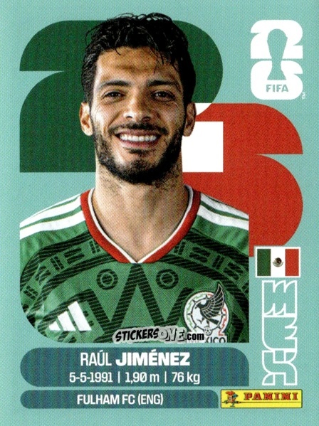 Cromo Raúl Jiménez - Fifa World Cup 2026. Standard Edition n. MEX17 - Panini