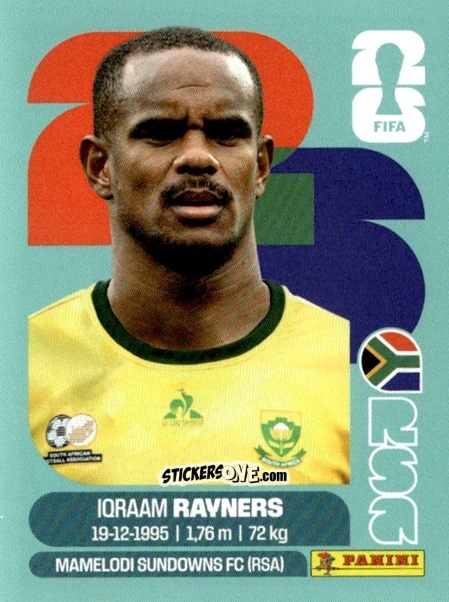 Cromo Iqraam Rayners - Fifa World Cup 2026. Standard Edition n. RSA18 - Panini