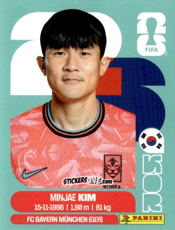 Cromo Min-jae Kim - Fifa World Cup 2026. Standard Edition n. KOR4 - Panini