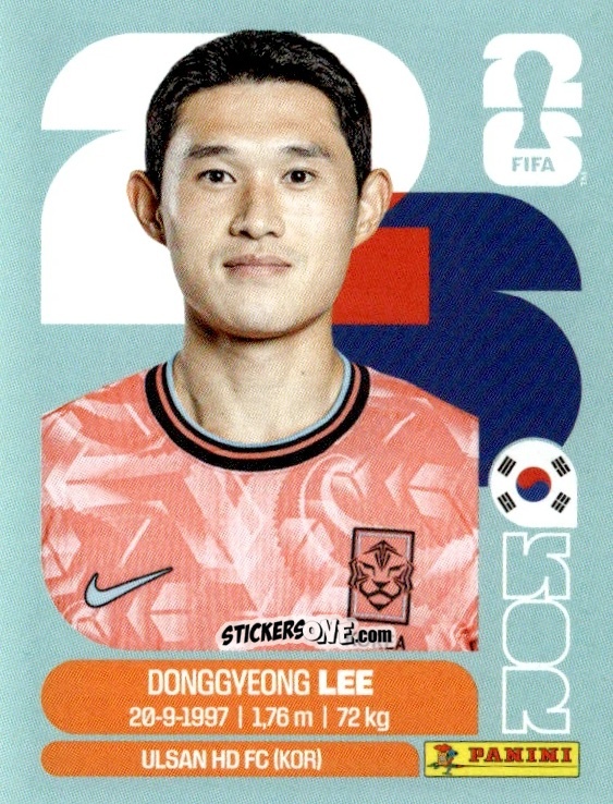 Cromo Lee Dong-Gyeong - Fifa World Cup 2026. Standard Edition n. KOR16 - Panini