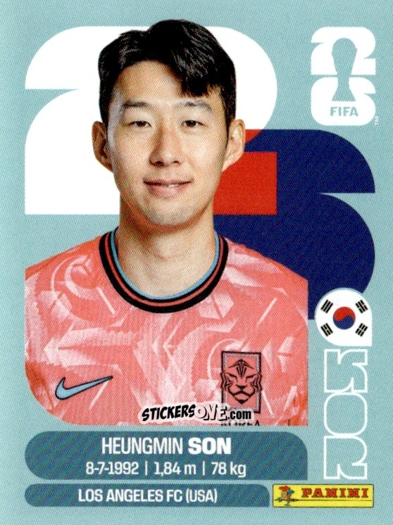 Cromo Heung-min Son - Fifa World Cup 2026. Standard Edition n. KOR18 - Panini