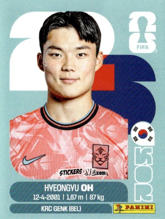 Figurina Hyeon-Gyu Oh - Fifa World Cup 2026. Standard Edition n. KOR20 - Panini